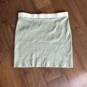 Sage Green Knit Skirt